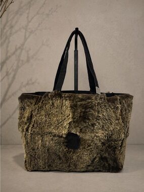 Chanel Vintage Rabbit Fur Tote Bag